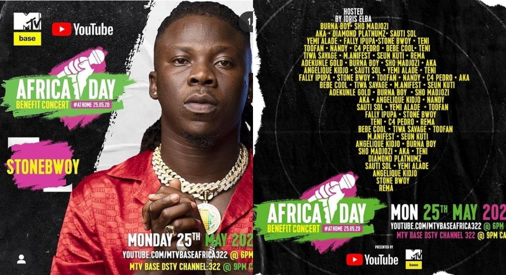 Stonebwoy Reps On African Day Benefit Concert