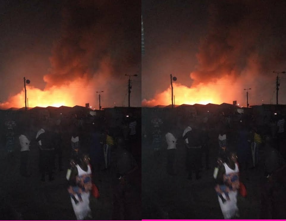 Breaking News: Fire Outbreak In Madina Market