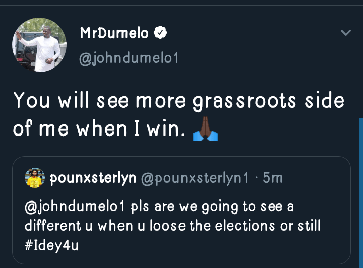 John Dumelo hints on what he will do