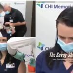 Nurse Pass Out On Live TV After Taking COVID-19 Vaccine