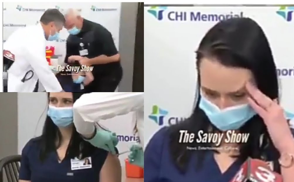 Nurse Pass Out On Live TV After Taking COVID-19 Vaccine