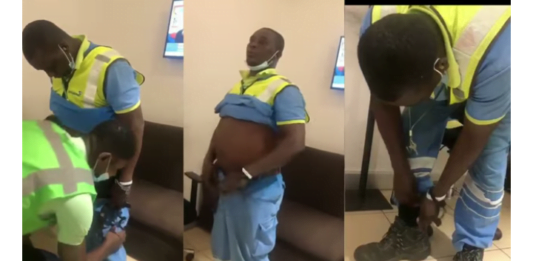 Airport security guard caught with 10 stolen phones