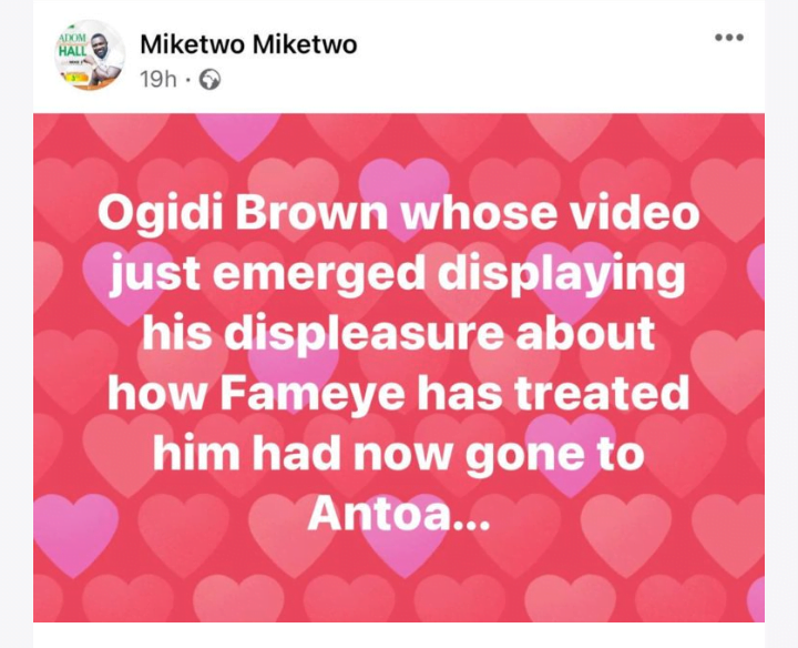 Screenshots: Antoa Chief Priest Calls Fameye.