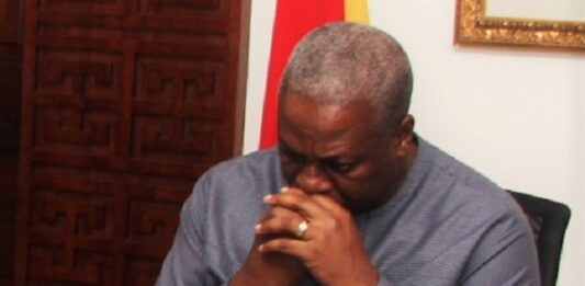 Furious John Mahama, NDC MPs Invisible At Akufo Addo's Swearing in Ceremony