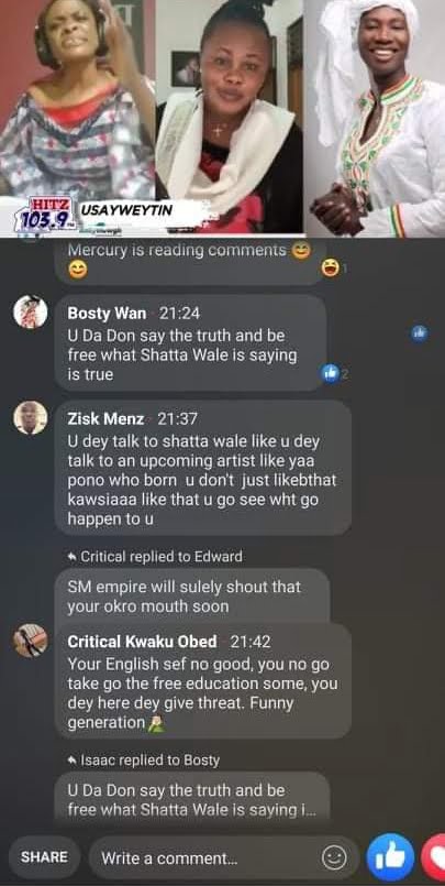 Sick Shatta Wale Fan Zisk Mens Threatens Radio Host Prince Don Tsegah