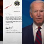 Outgone Donald Trump's White House Note To Joe Biden