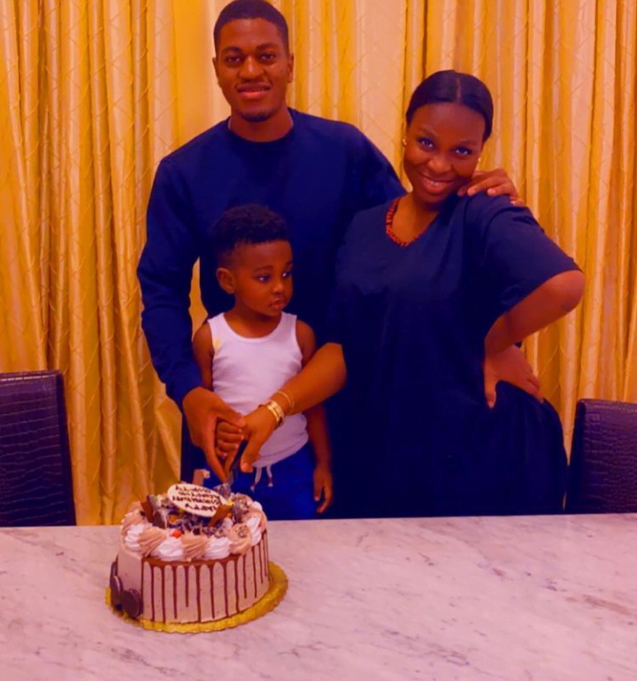 NDC Settings: John Mahama's Son Cuts Birthday Cake With Mrs. Dumelo