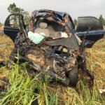 Drivers Dies In A Disfigured Car After A Fatal Accident