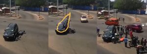 Gory Accident Captured By Street CCTV In Accra.