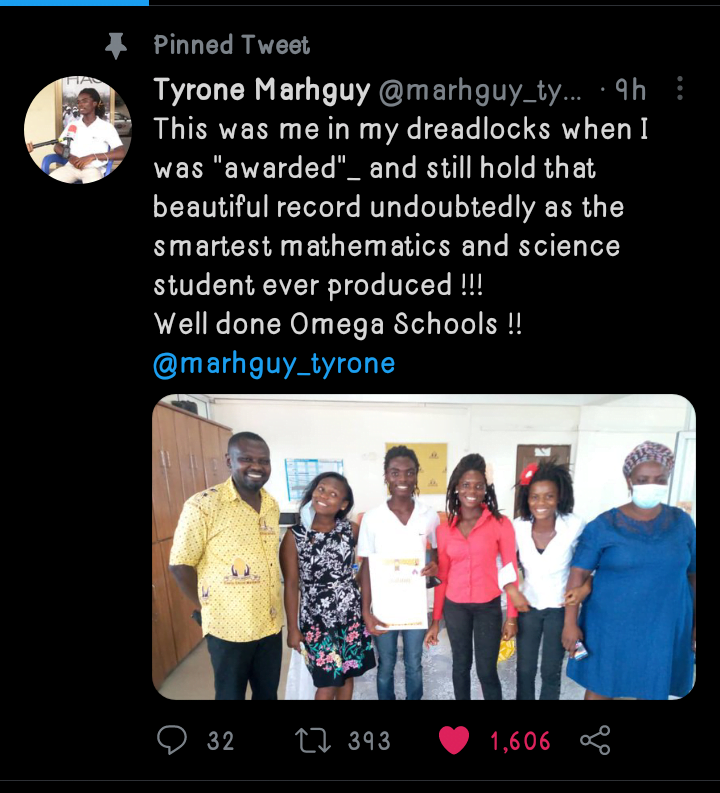 Tyrone Marhguy Gushes Over Himself Academically In Latest Tweet