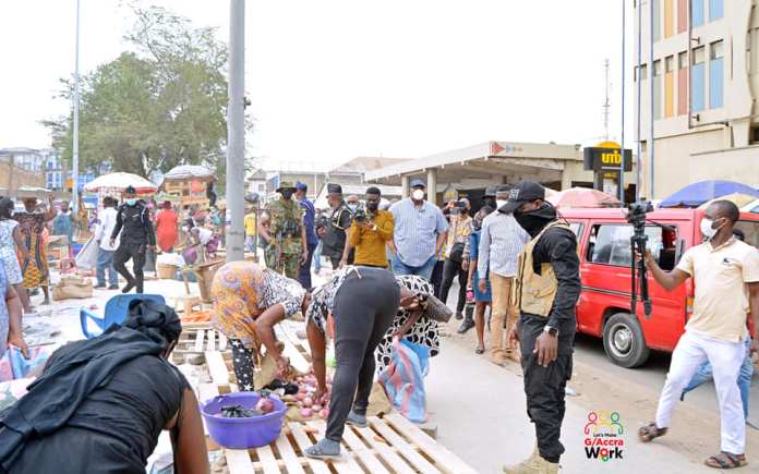 Greater Accra Minister Clears Hawkers Off Road