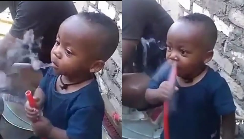 Little Boy Puffing Shisha Shocks Netisens