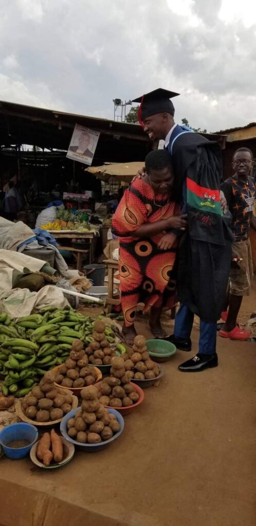 Young Graduate Goes To The Market To Worship His Hustling Mother