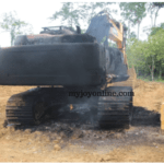 NPP Bigwig Kate Gyamfua's Galamsey Excavators Burnt