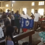 Chelsea Fan Takes The UCL Victory Celebration To Church