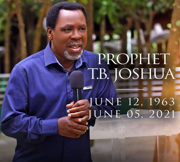 Nigerian Pastor TB Joshua Is Dead.