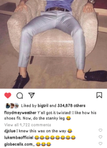 Mayweather Mocks Twisted Ankle Of Conor McGregor Calls Him For Stanky Legs