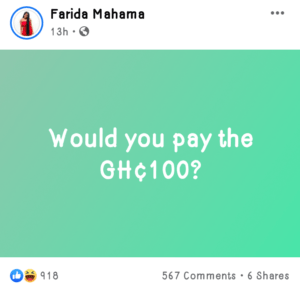 Farida Mahama Has No Facebook Page - Ex-Prez John Mahama Clarifies.
