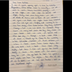 A Letter From An Afghanistan Girl