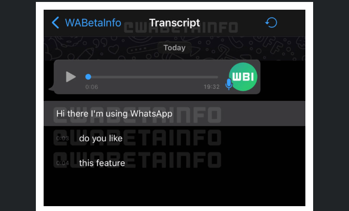WhatsApp Testing Feature To Convert Voice Notes Into Text