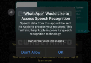 WhatsApp Testing Feature To Convert Voice Notes Into Text