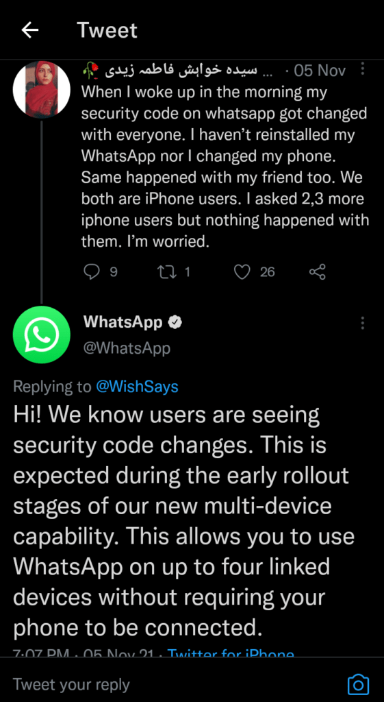 WhatsApp Security Codes Changing, What Is it