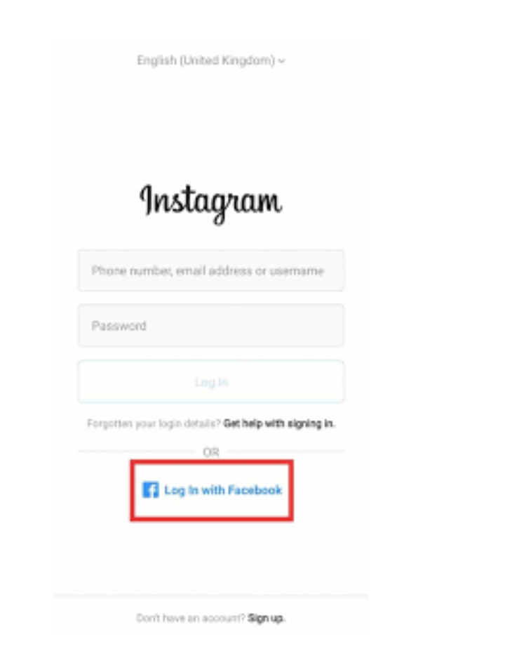 How To Login To Instagram With Facebook