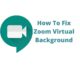 How To Fix Zoom Virtual Background Problem