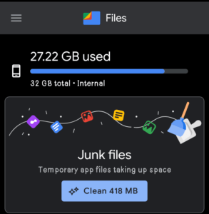 Free Up Storage on Your Smartphone Using Google File App.