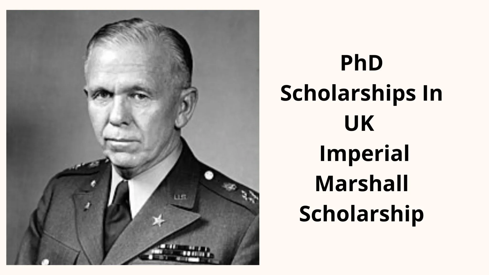 PhD Scholarships In UK Imperial Marshall Scholarship