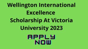 Wellington International Excellence Scholarship At Victoria University 2023