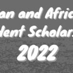 Asian And African Students Scholarship [AASS] 2022/2023