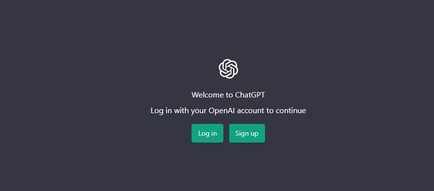 Log in to ChatBot GPT