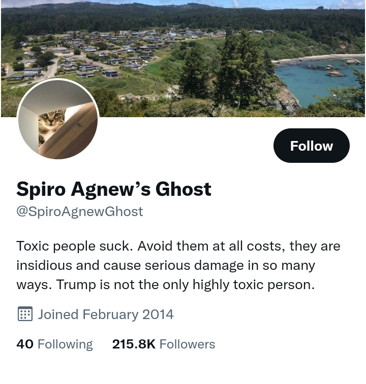 Who Is Spiro Agnew’s Ghost On Twitter (@SpiroAgnewGhost)